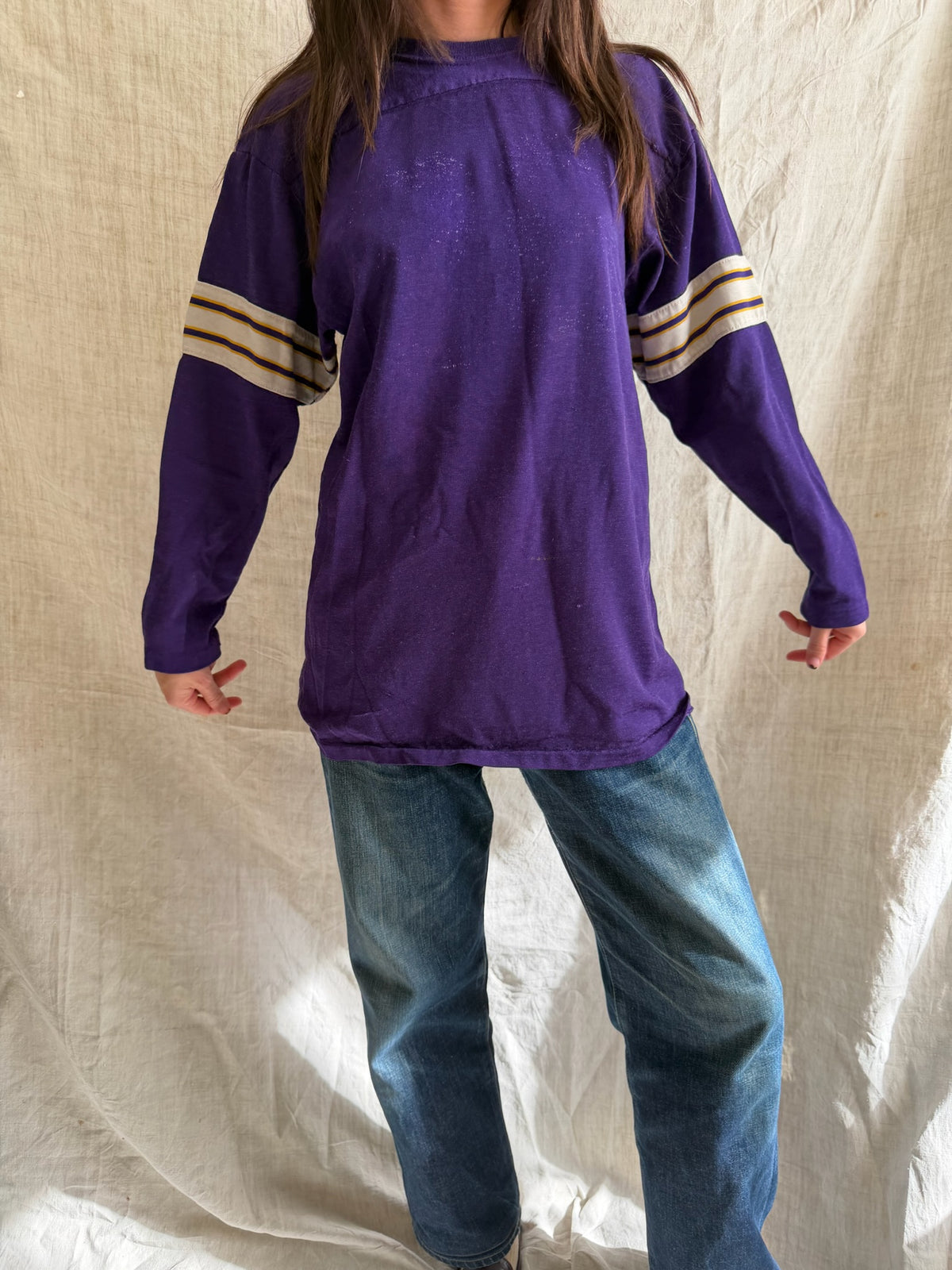 Purple Faded Football Jersey