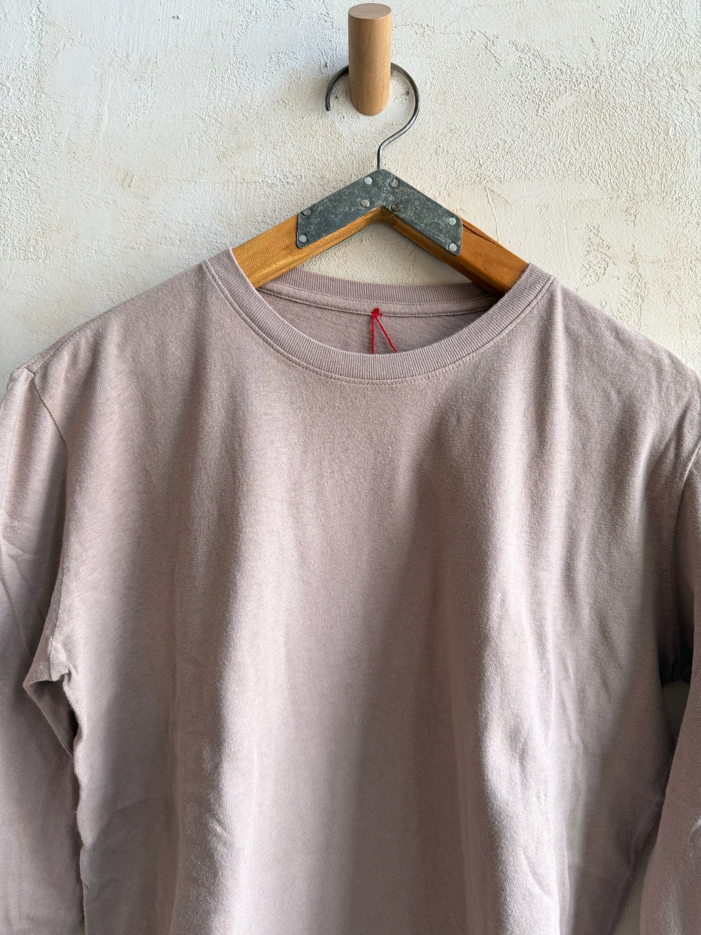 Foundation Long Sleeve Tee in Mushroom by Le Bon Shoppe