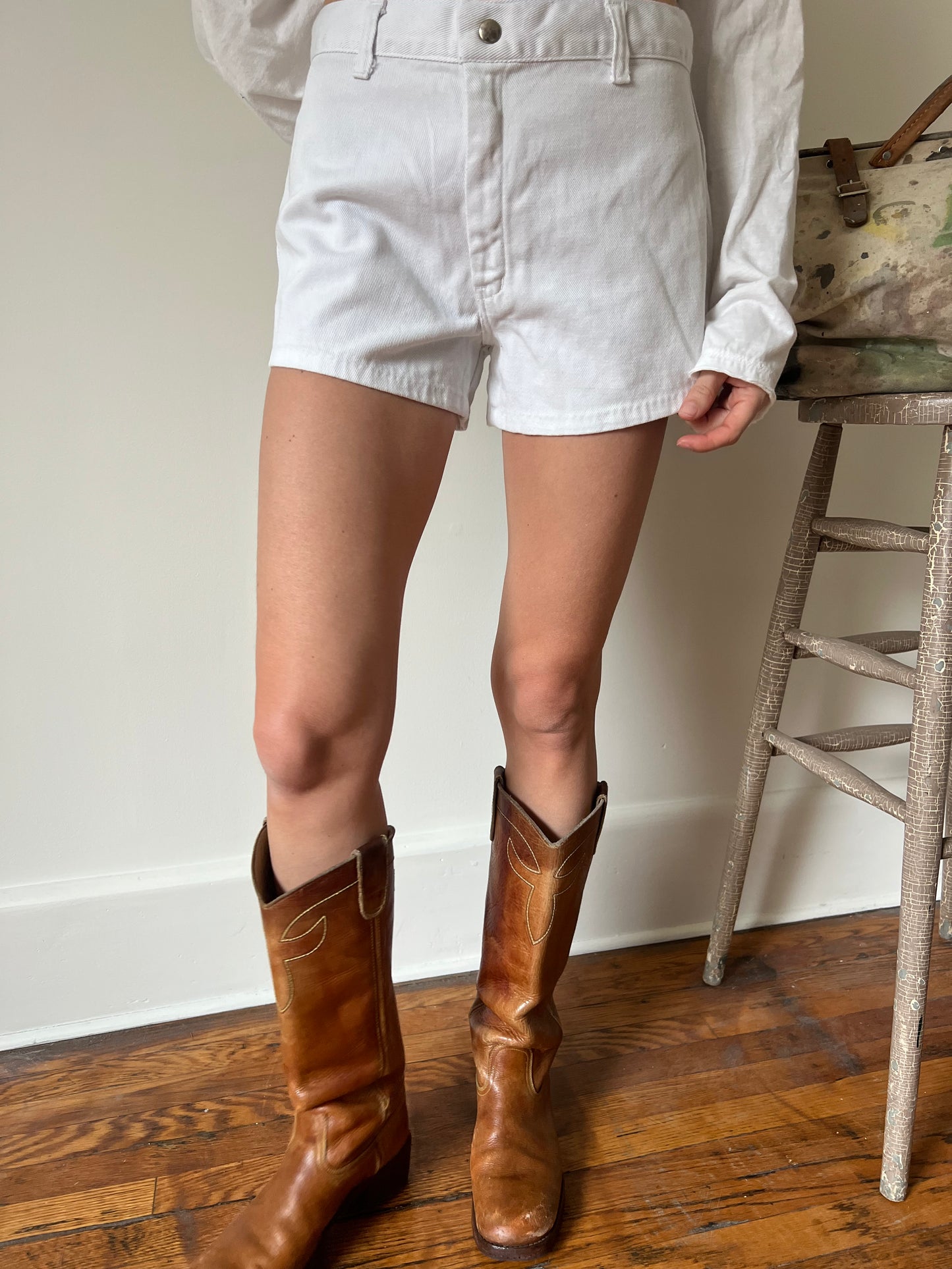 White Micro Shorts