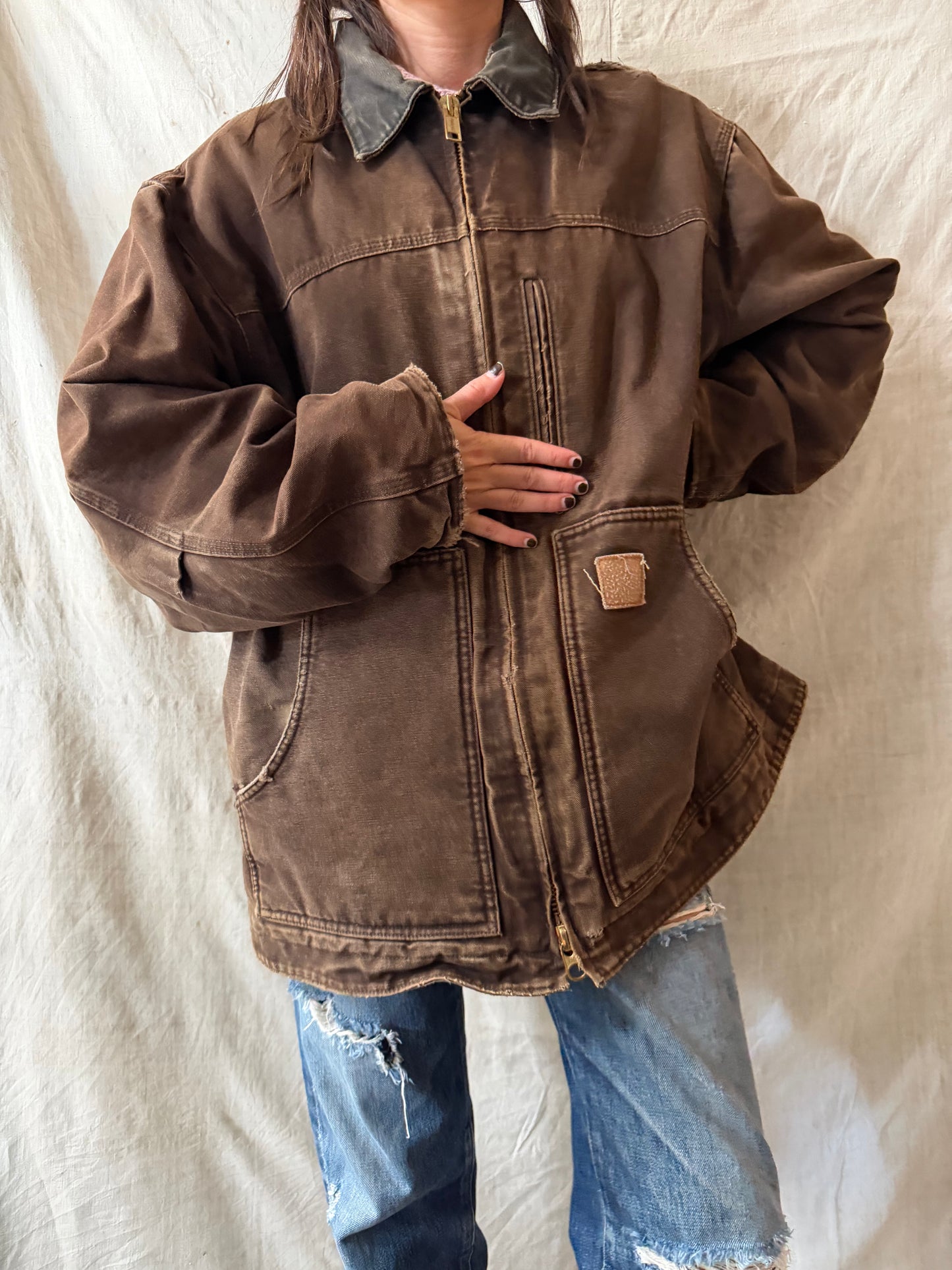 Faded Brown Carhartt Jacket