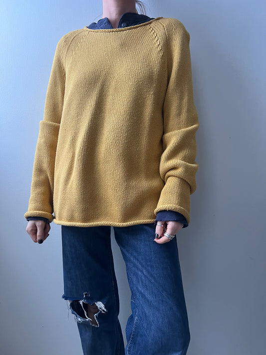 J Crew Mustard Knit