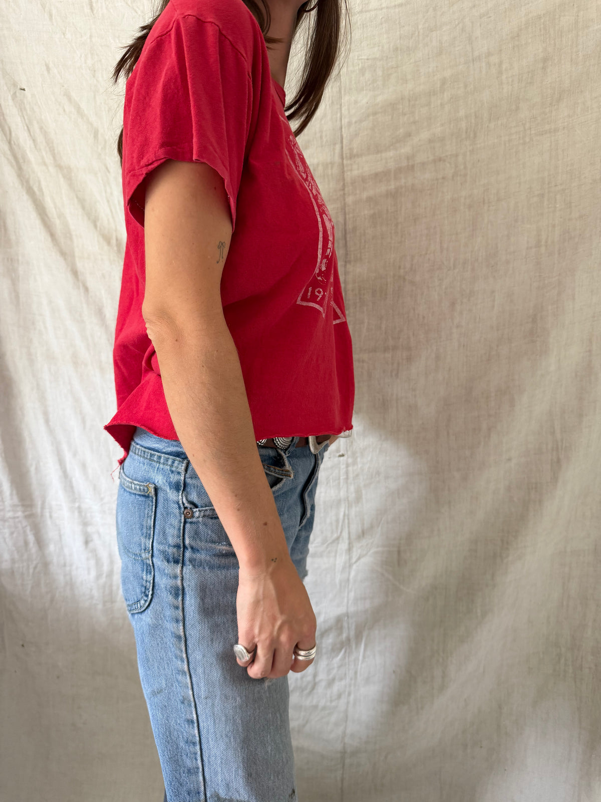 Red Keyport Varsity Tee