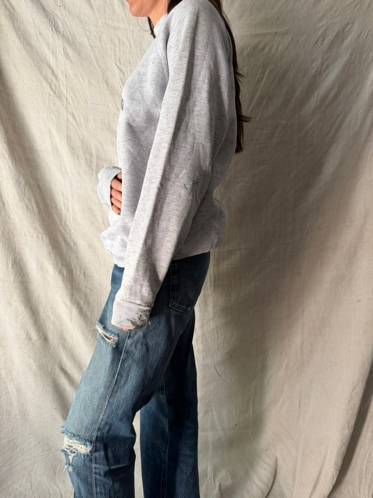 Light Grey Painters Crewneck