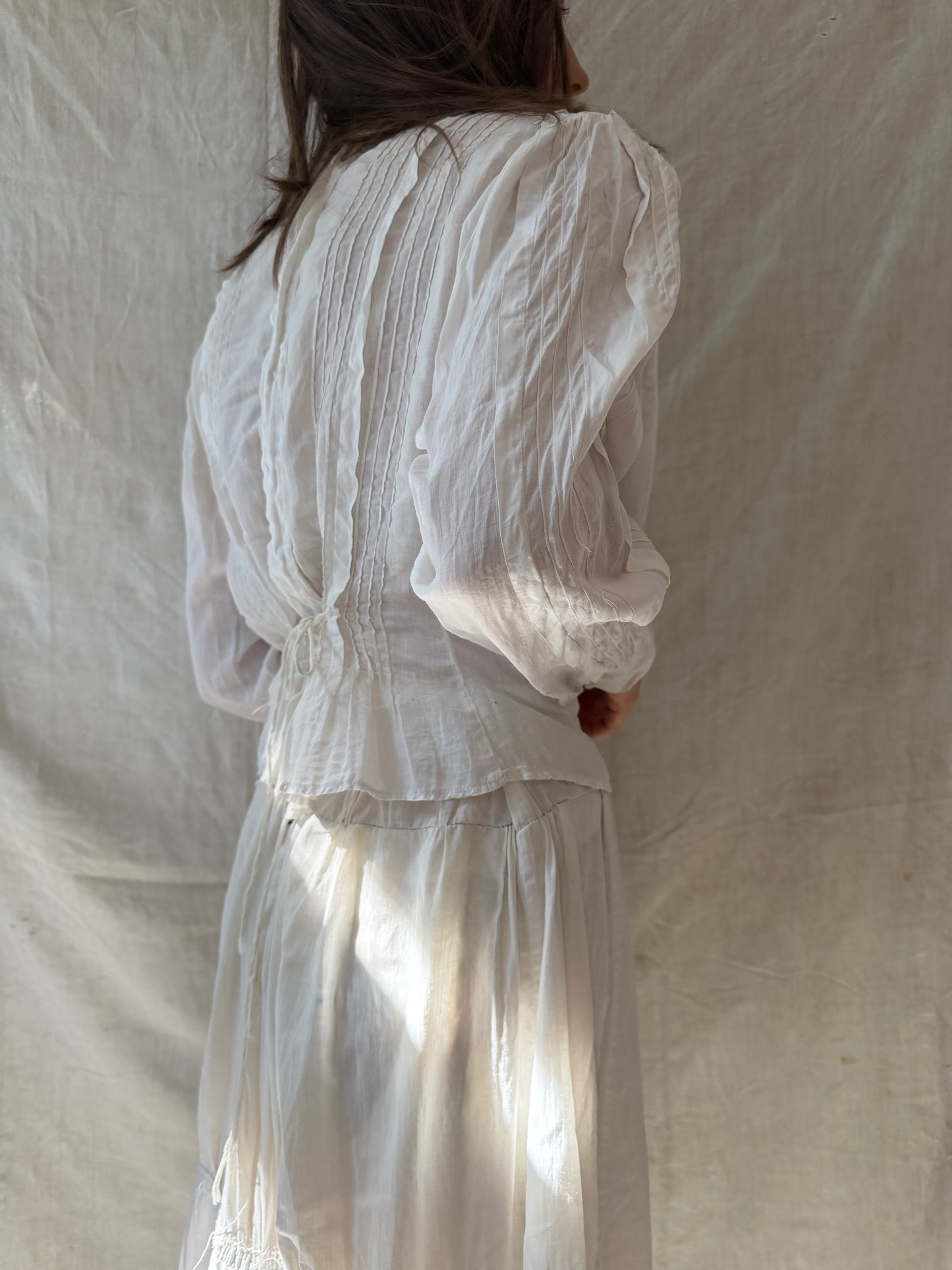 Antique Edwardian Embroidered Blouse