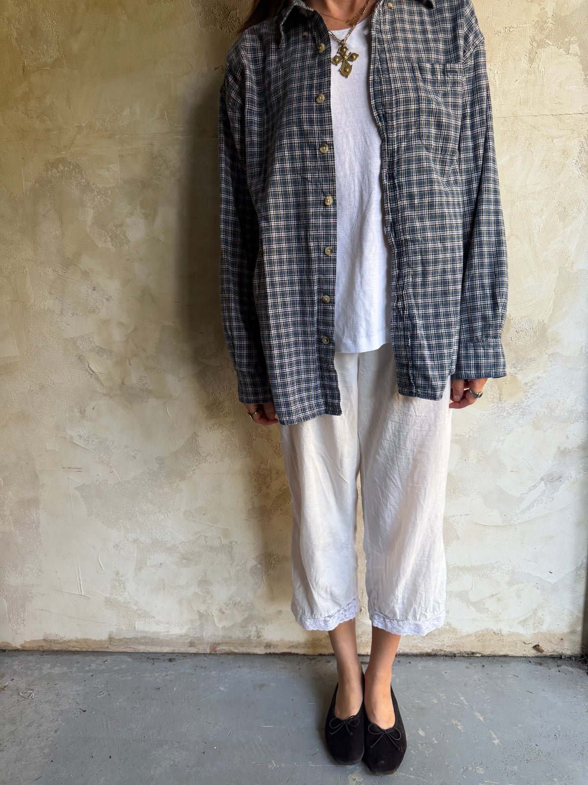 Blue Checkered Button Up