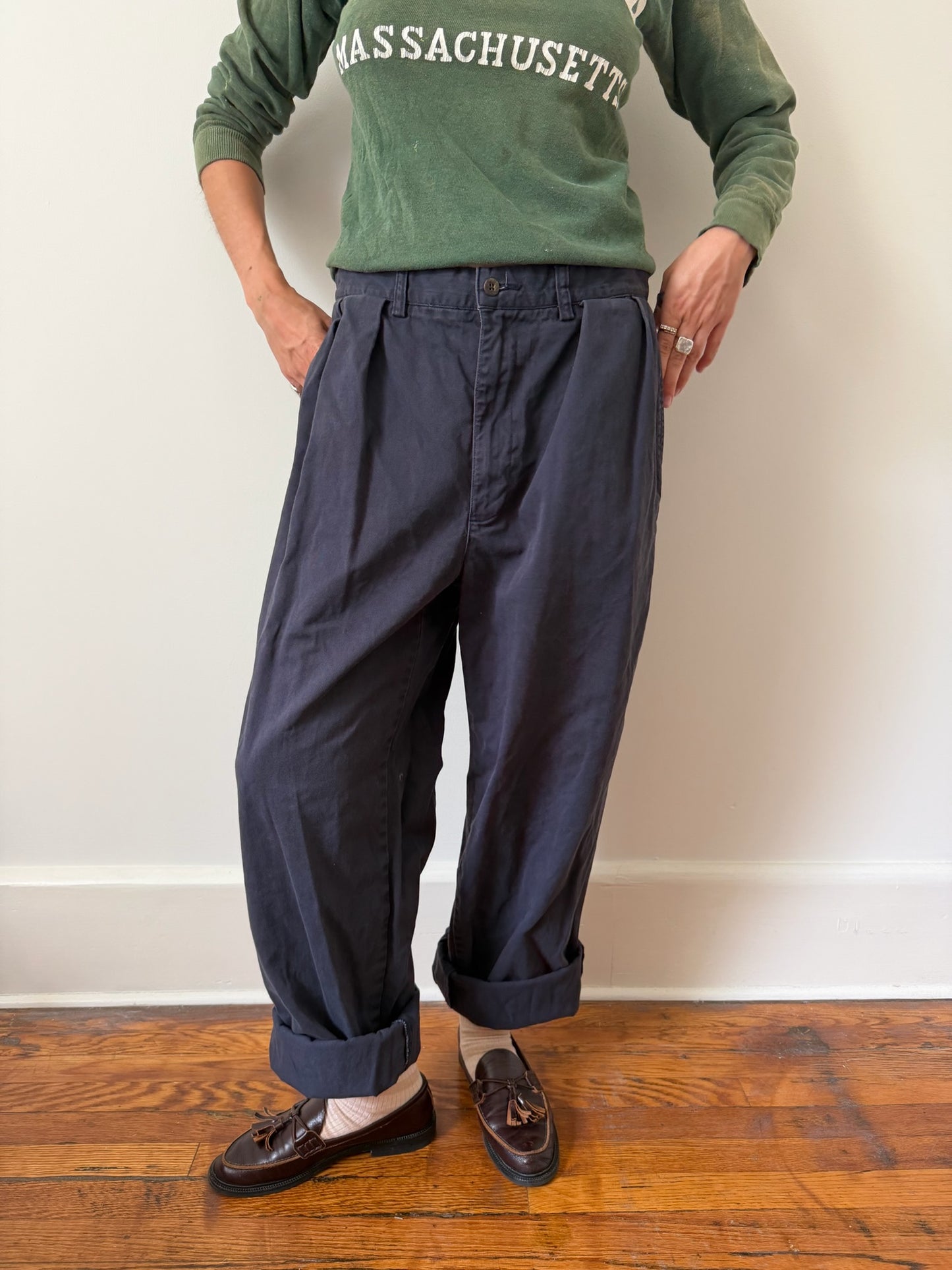 Men’s Ralph Lauren Navy Cotton Trouser