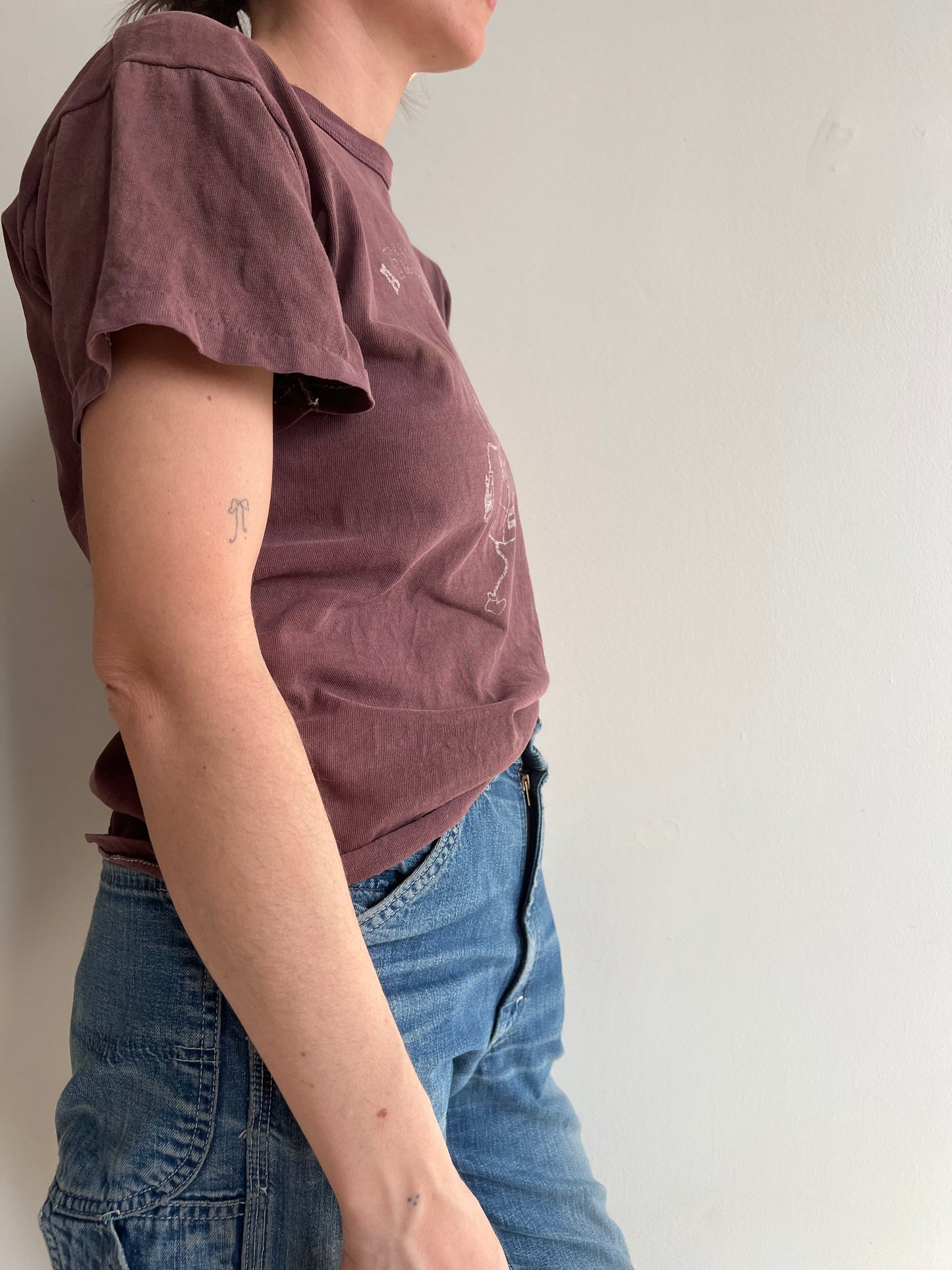 Faded Brown Graphic Tee