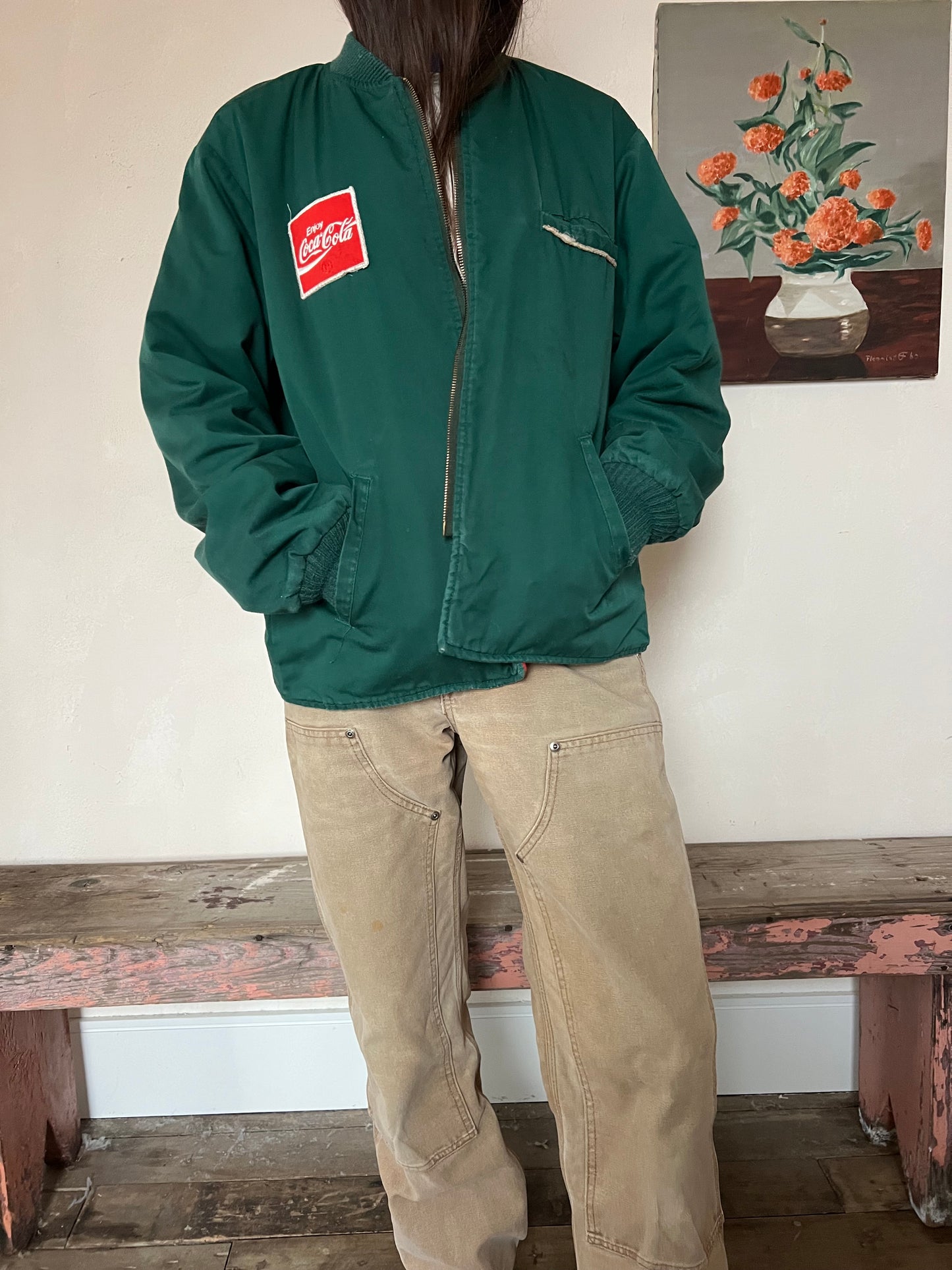 Coca Cola Green Bomber Jacket