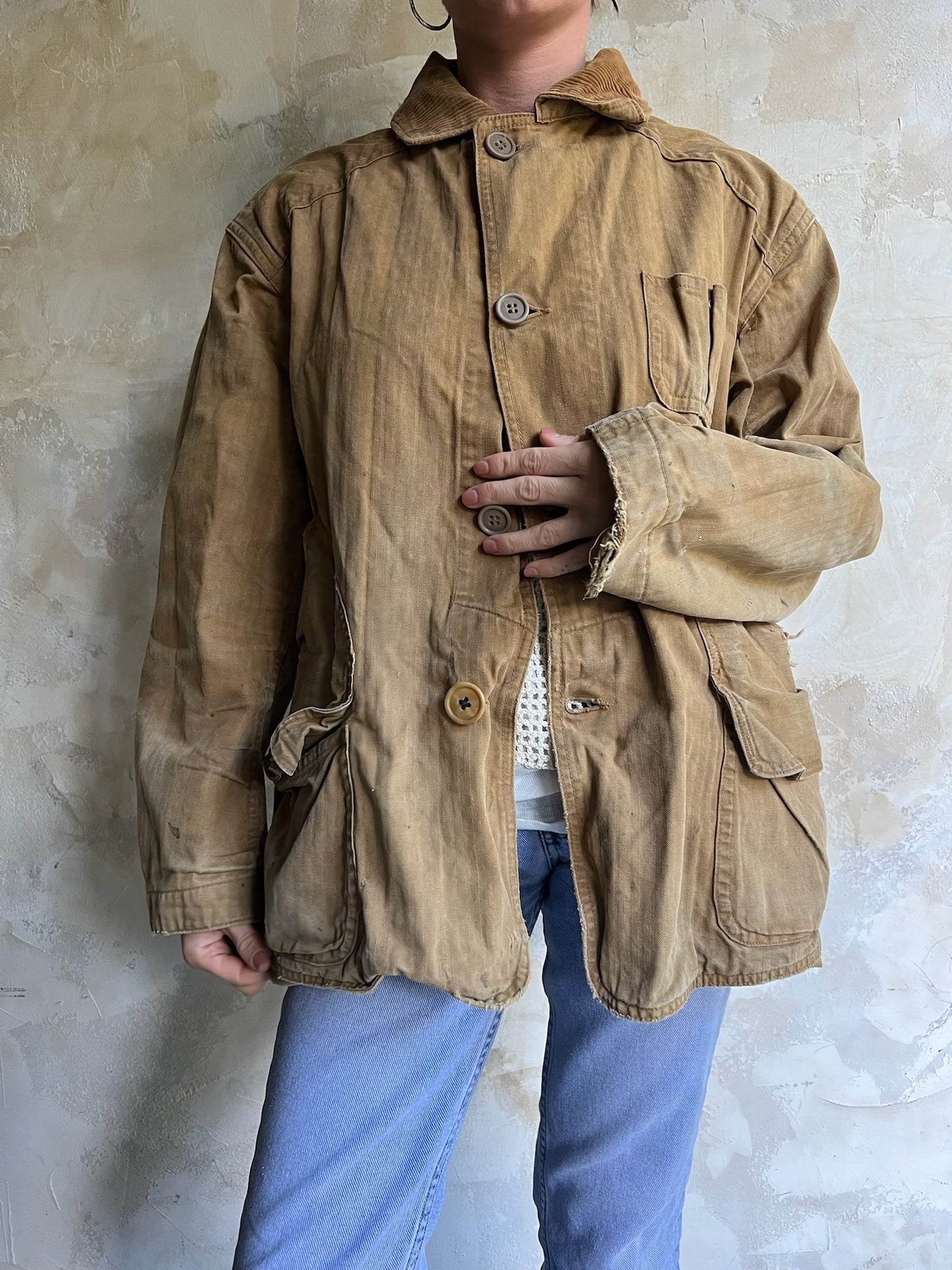 Tan Twill Hunting Jacket