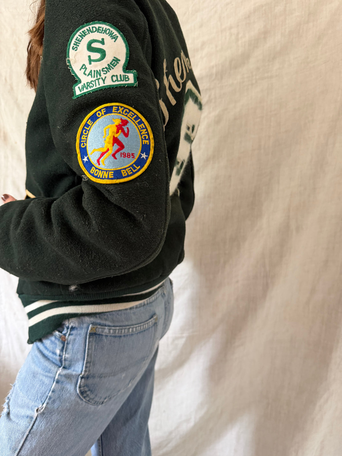 Sherri's Hunter Green Varsity Jacket