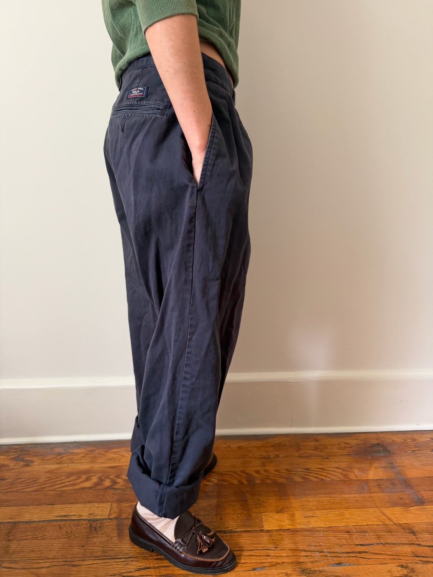Men’s Ralph Lauren Navy Cotton Trouser