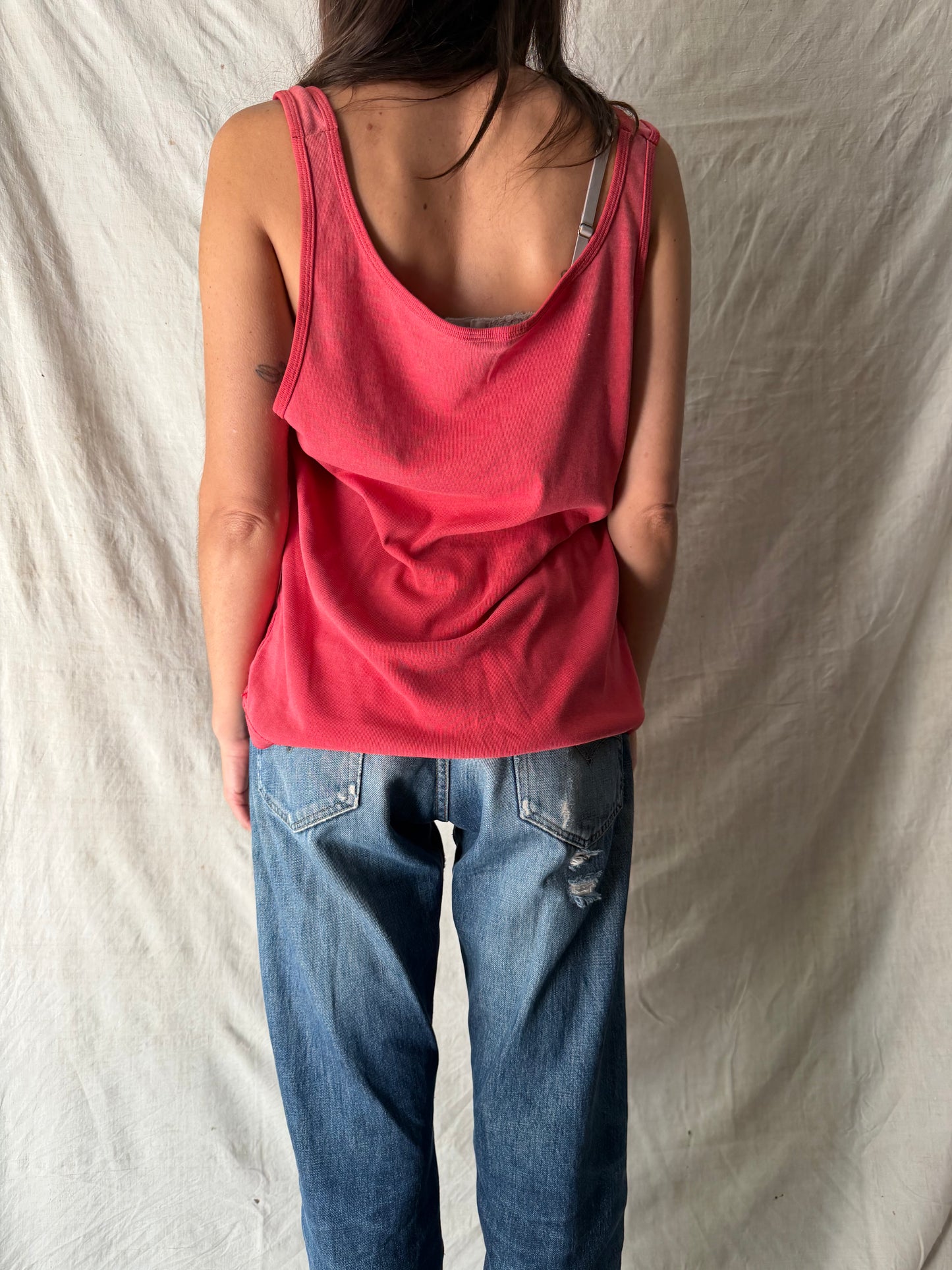 Faded Red Miami Uni Tank
