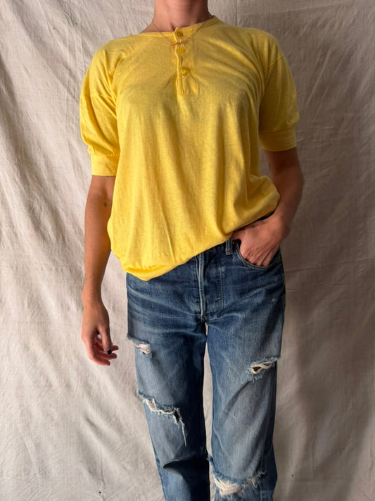 Yellow Henley Tee