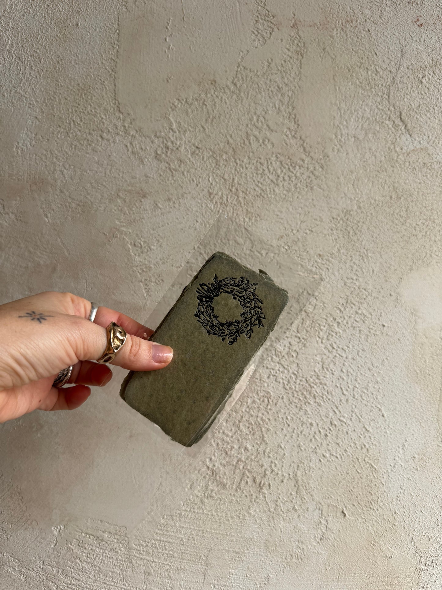 Holiday Wreath Place Cards/ Gift Tags (pack of 6) Card by Farmette