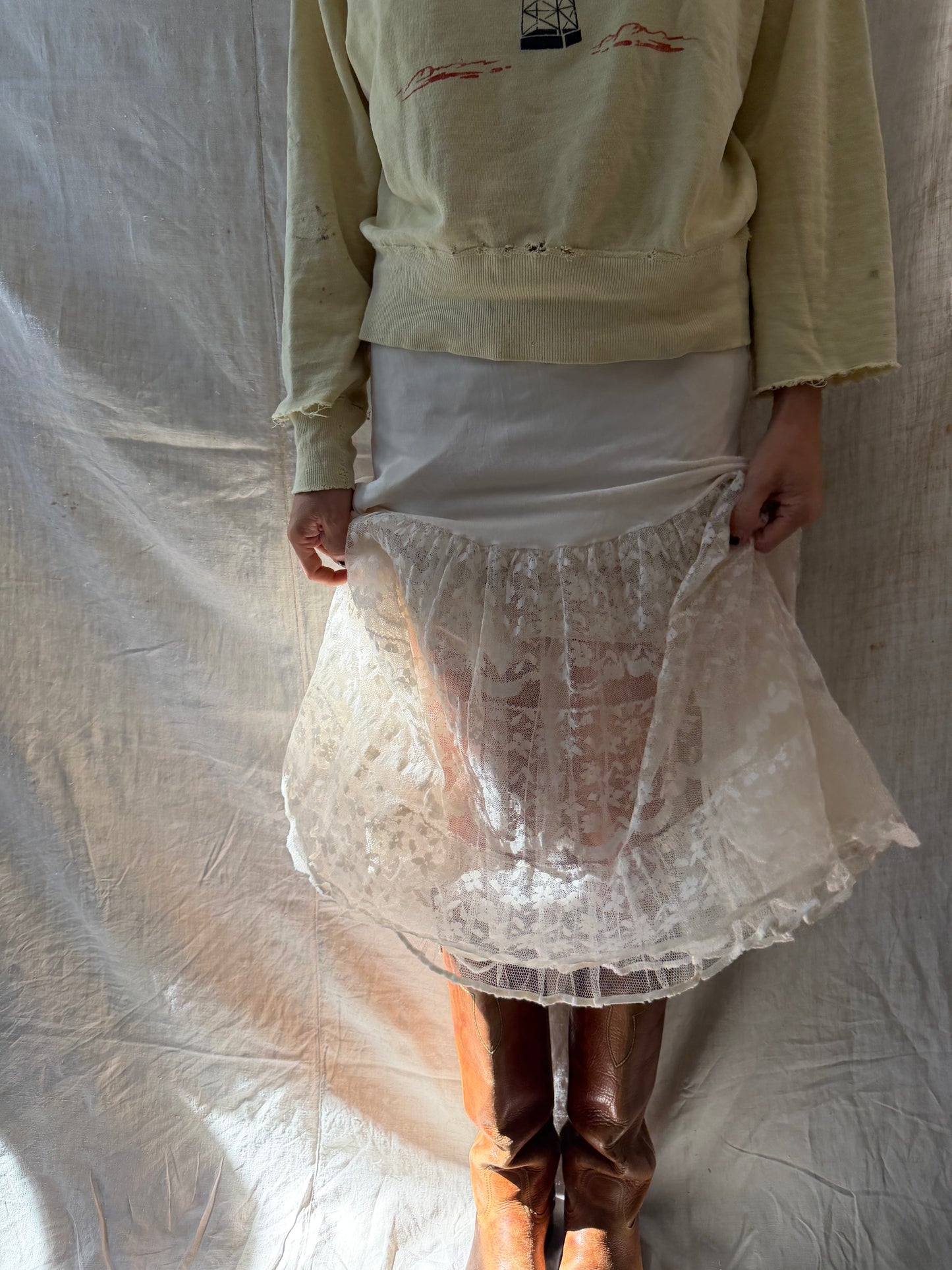 Petticoat Lace Slip Skirt