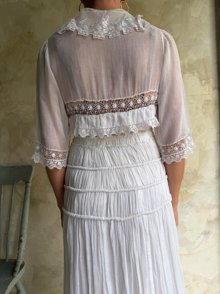 Edwardian White Lawn Dress