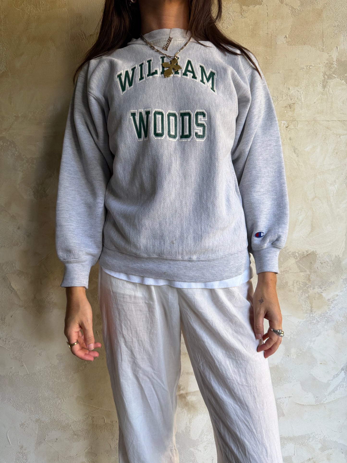 Grey William Woods Crewneck