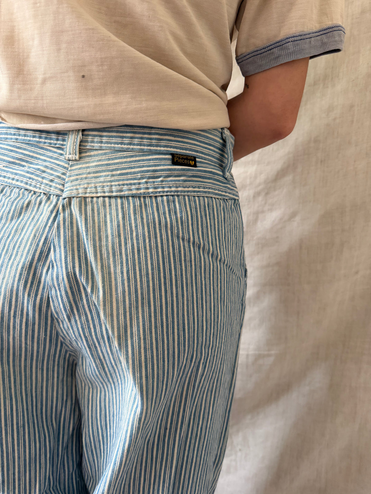 Cotton Pinstripe Trouser