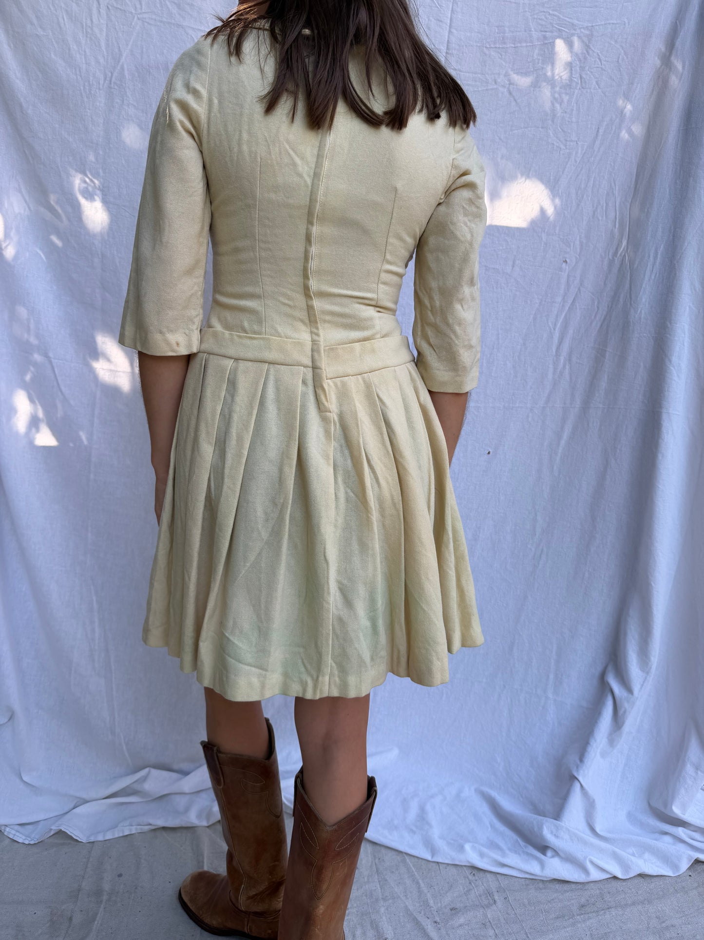 1950s Wool Cheerleading Dress