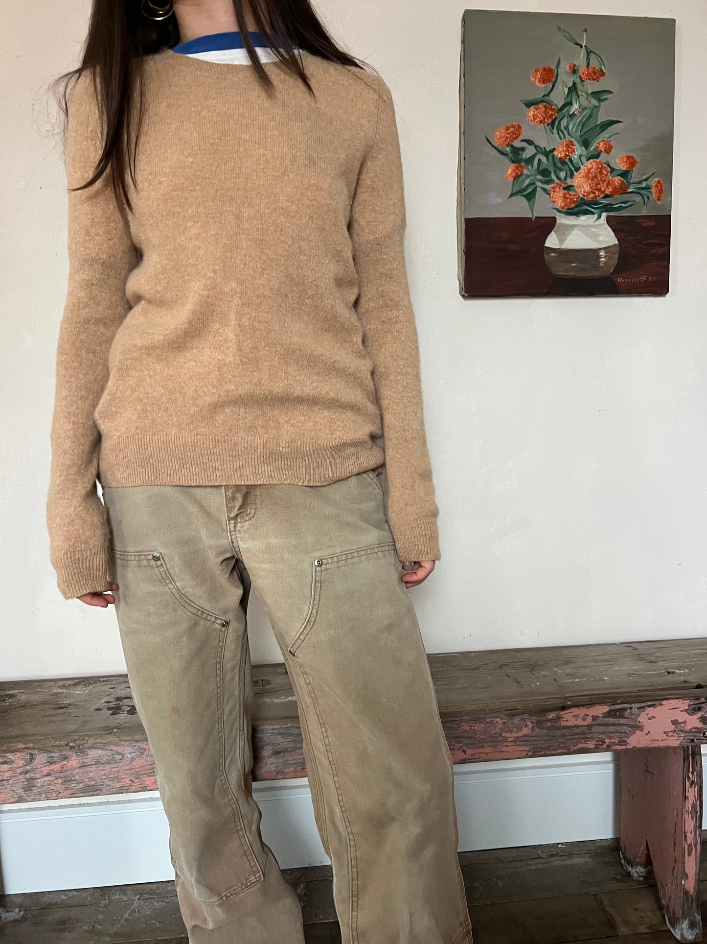 Camel Cashmere Sweater