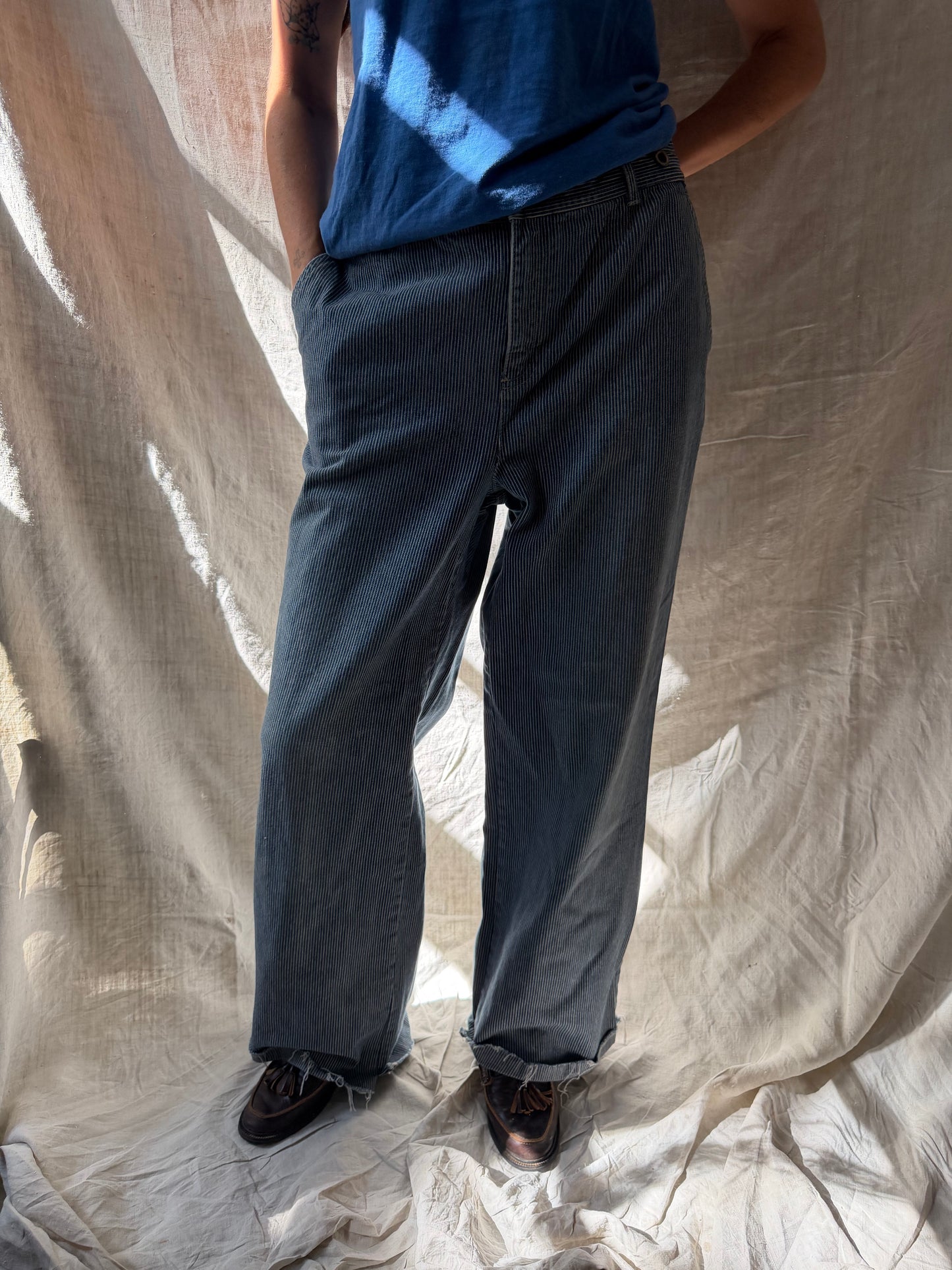 Polo Pinstriped Denim