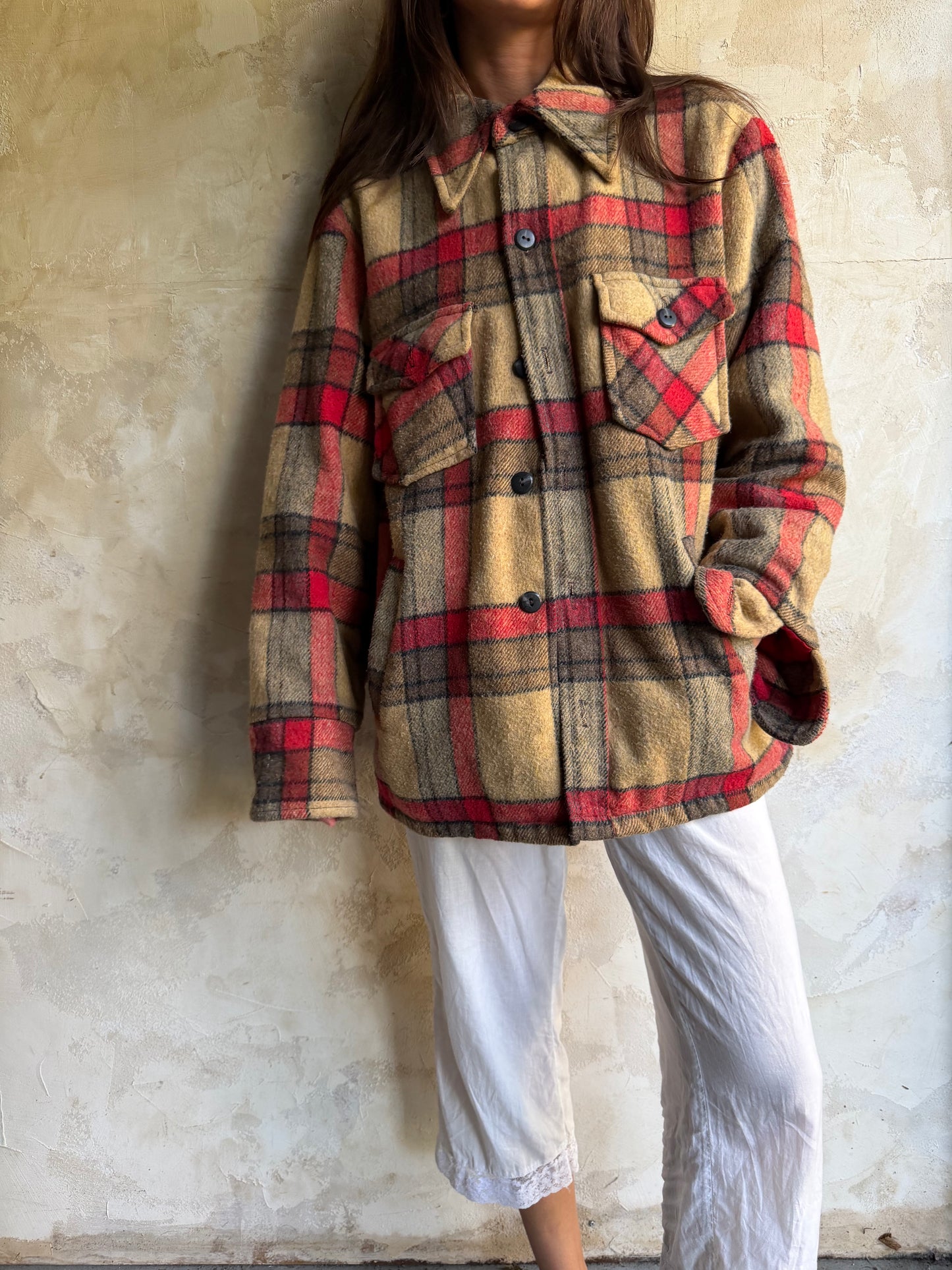 Plaid Wool Shacket