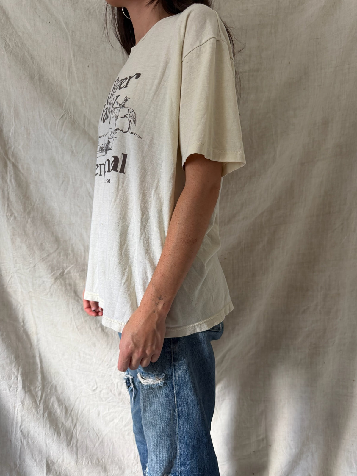 Cream Sun River Valley Centennial Tee