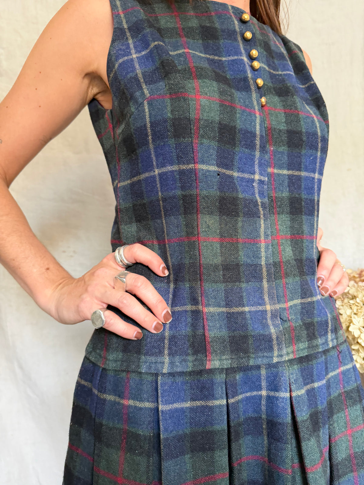 Plaid Wool Dress