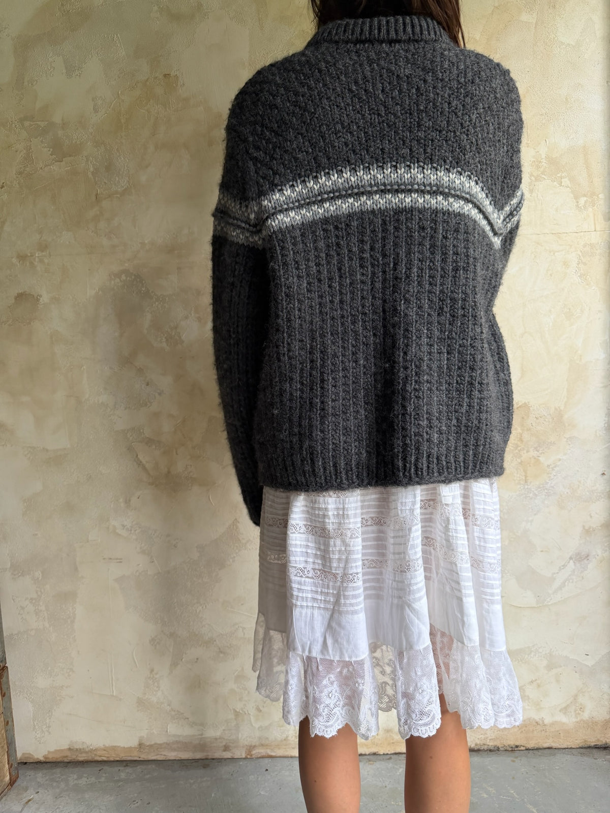 Charcoal Woolrich Cardigan