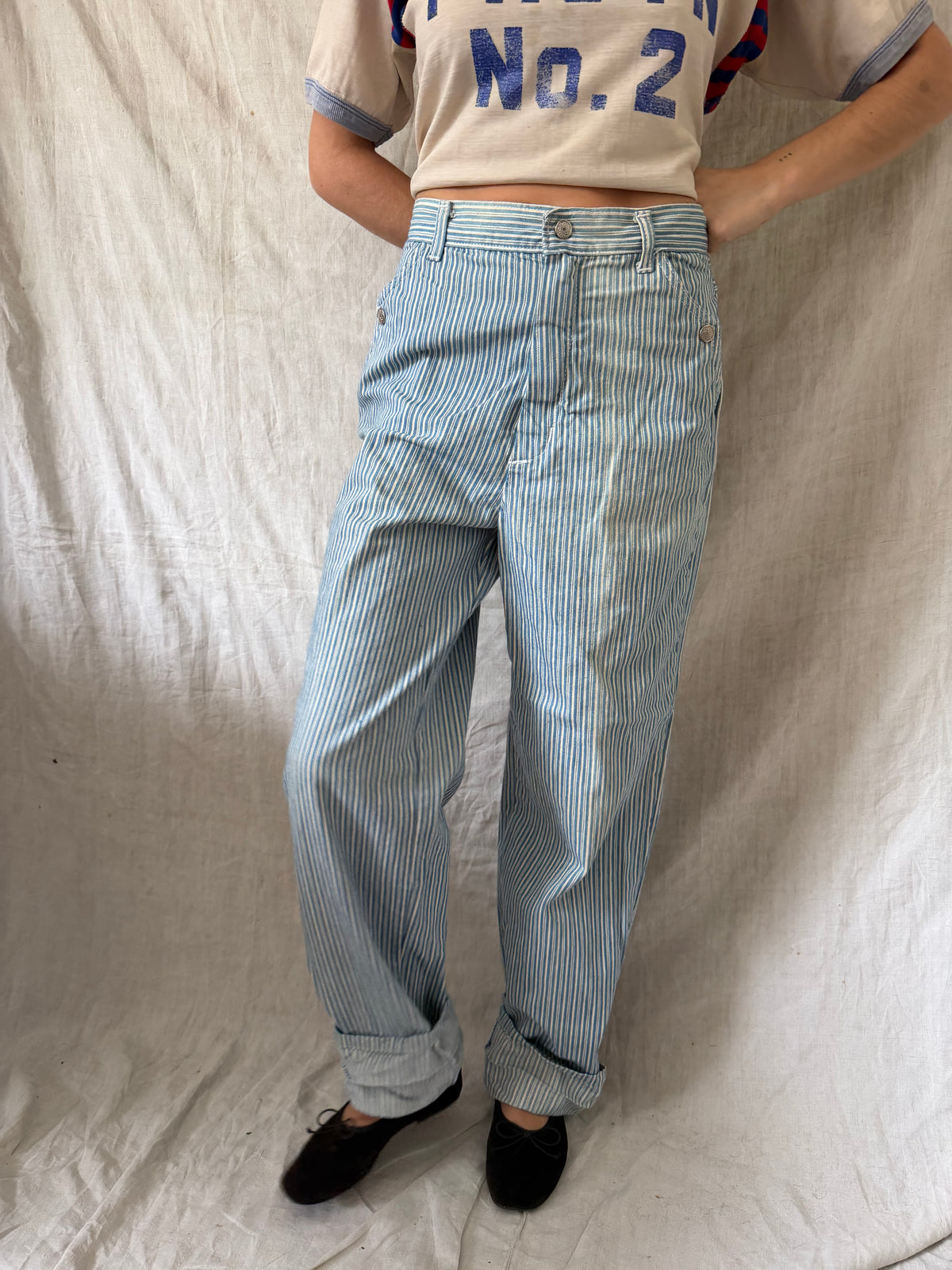 Cotton Pinstripe Trouser