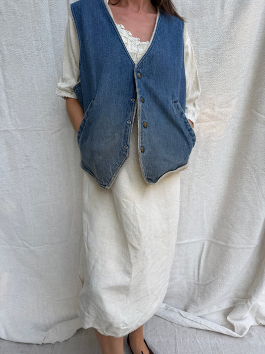 Oshkosh Bigosh Faux shearling Denim Vest