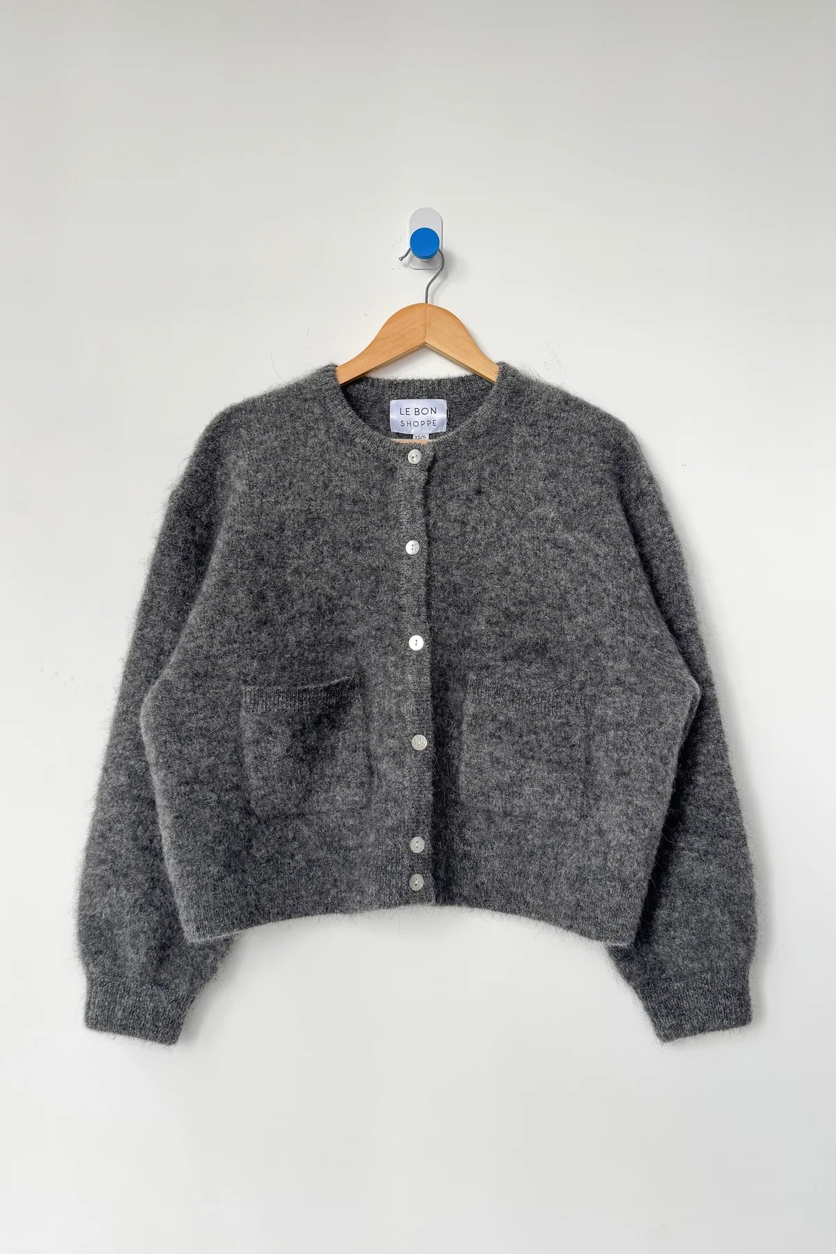 Amélie Alpaca Cardigan in Charcoal By Le Bon Shoppe