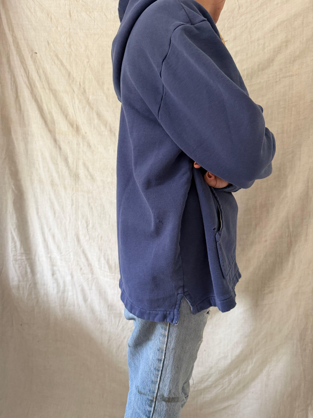 Polo Faded Blue Hoodie