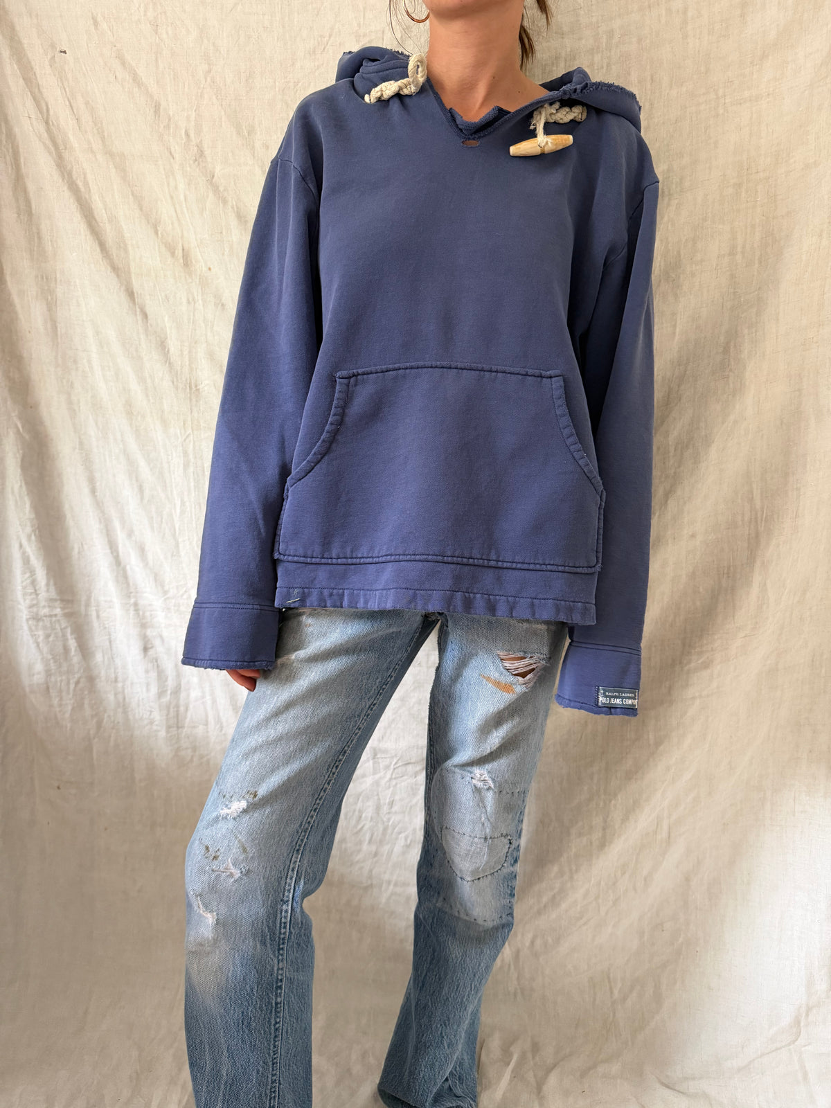 Polo Faded Blue Hoodie