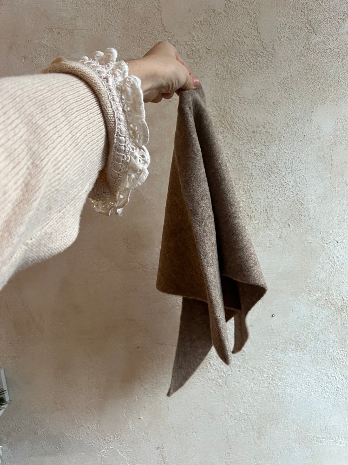 Fuzzy Wool Cravat Scarf by Billy Bamboo