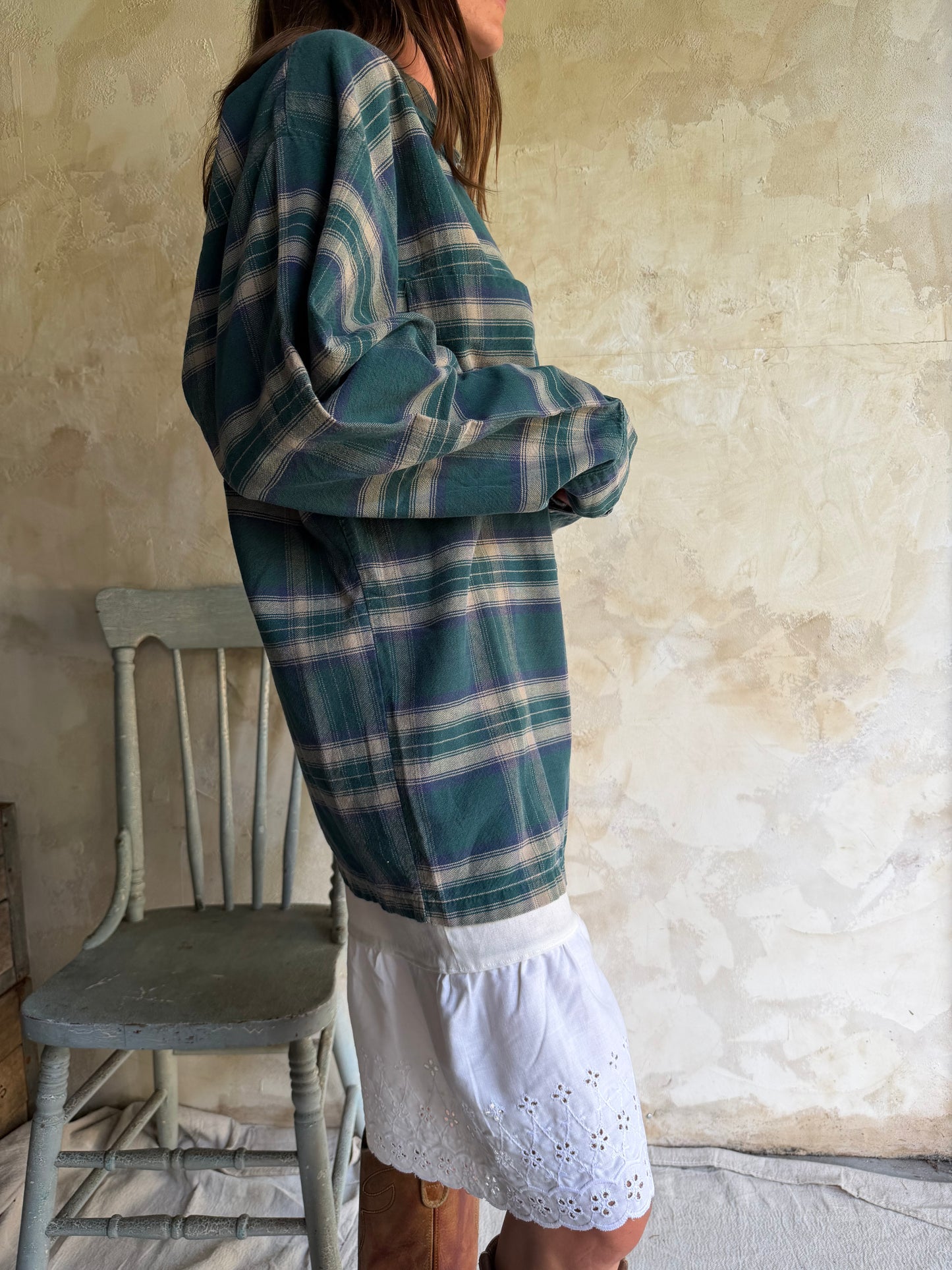 Green Plaid Shirt