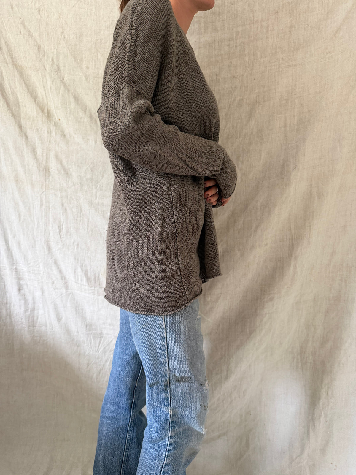 Fawn Knit Silk Sweater