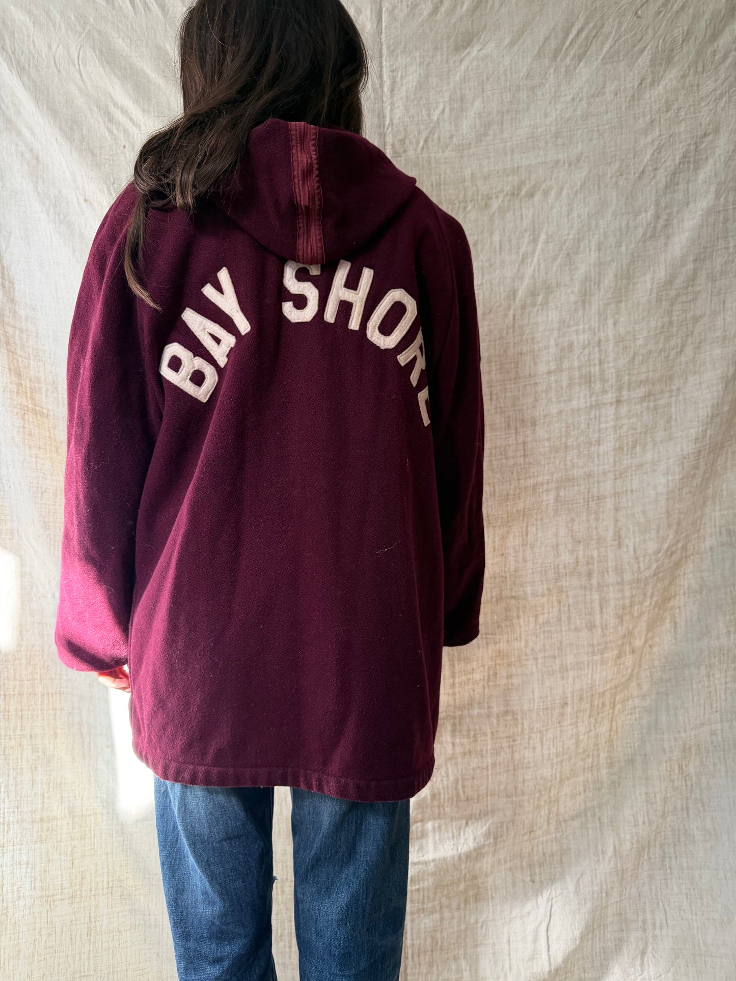 Maroon Bay Shore Varsity Jacket