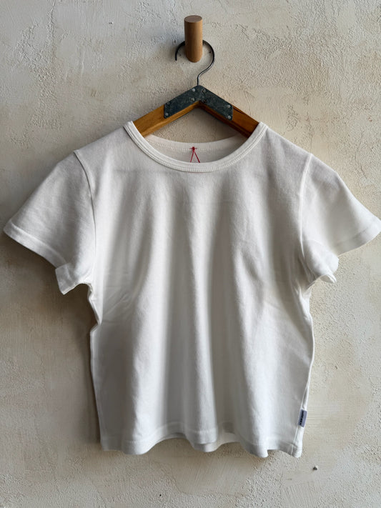 The Little Boy Tee in Vintage White by Le Bon Shoppe