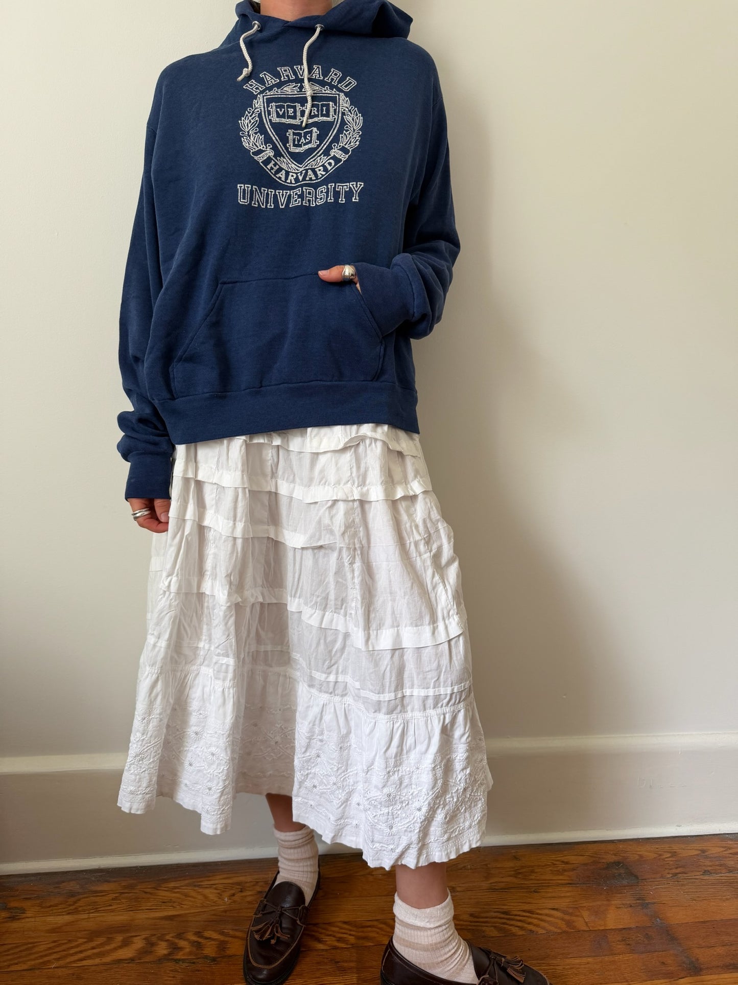 Harvard Uni Navy Blue Hoodie