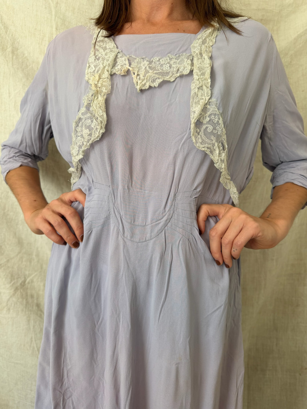 Purple Antique Tea Dress