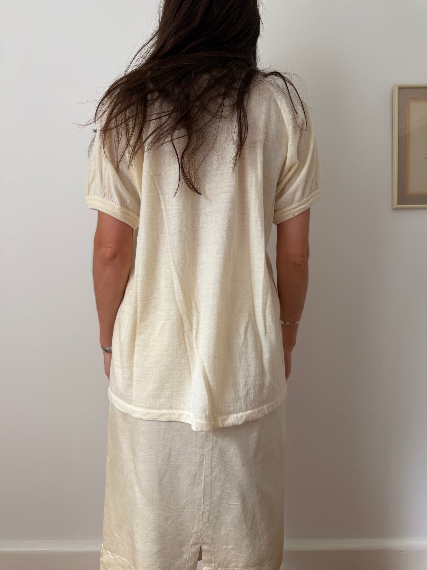 Butter Yellow Wool Tee