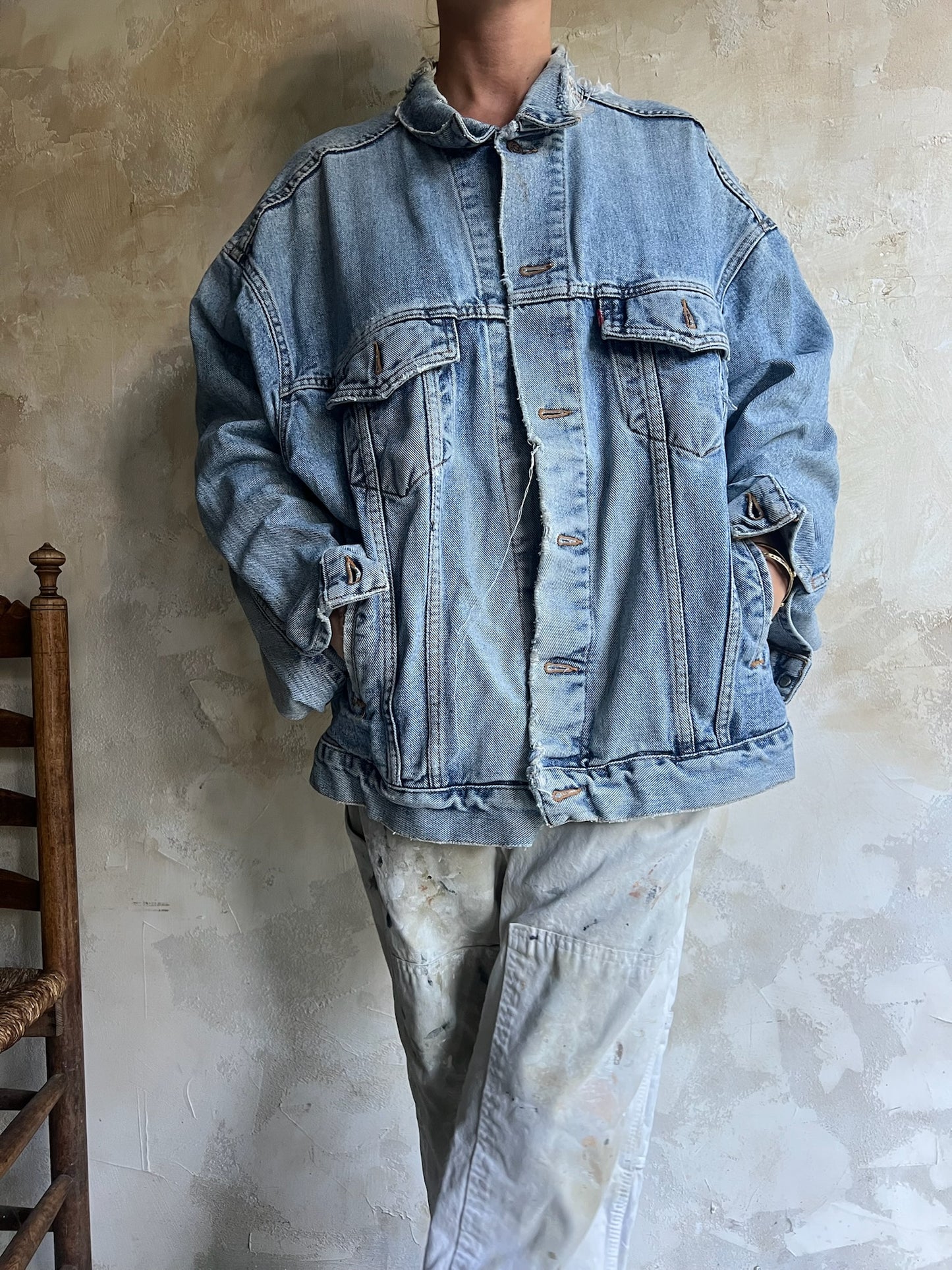 Super Distressed Levi’s Denim Jacket