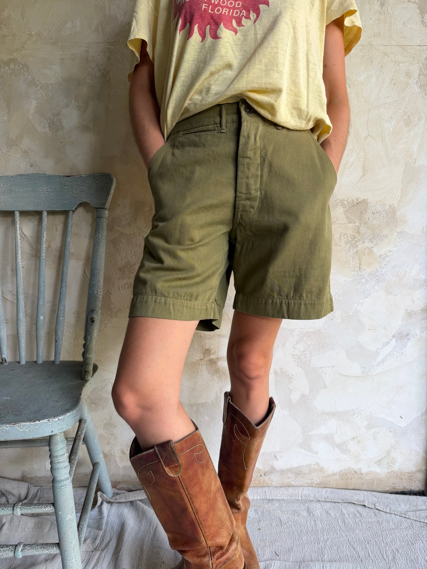 Green Boy Scouts Shorts