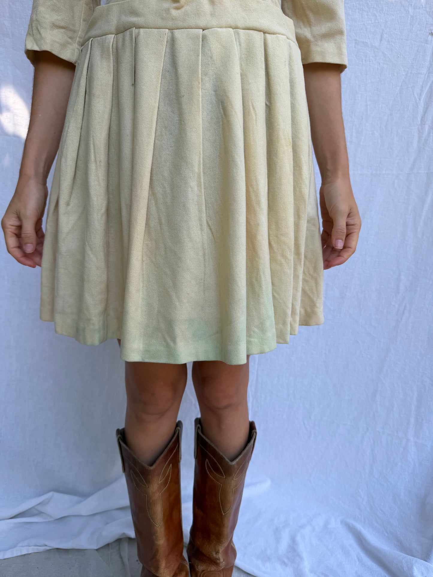 1950s Wool Cheerleading Dress
