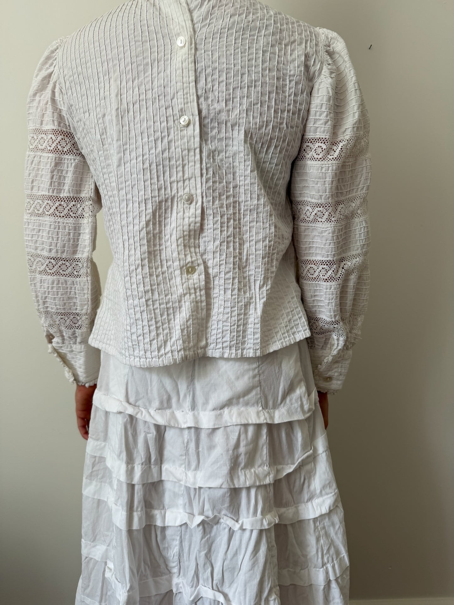 White Crochet Blouse