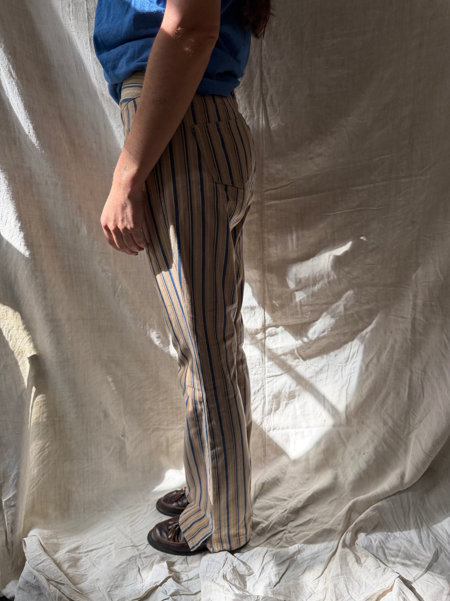 90s Striped Flares