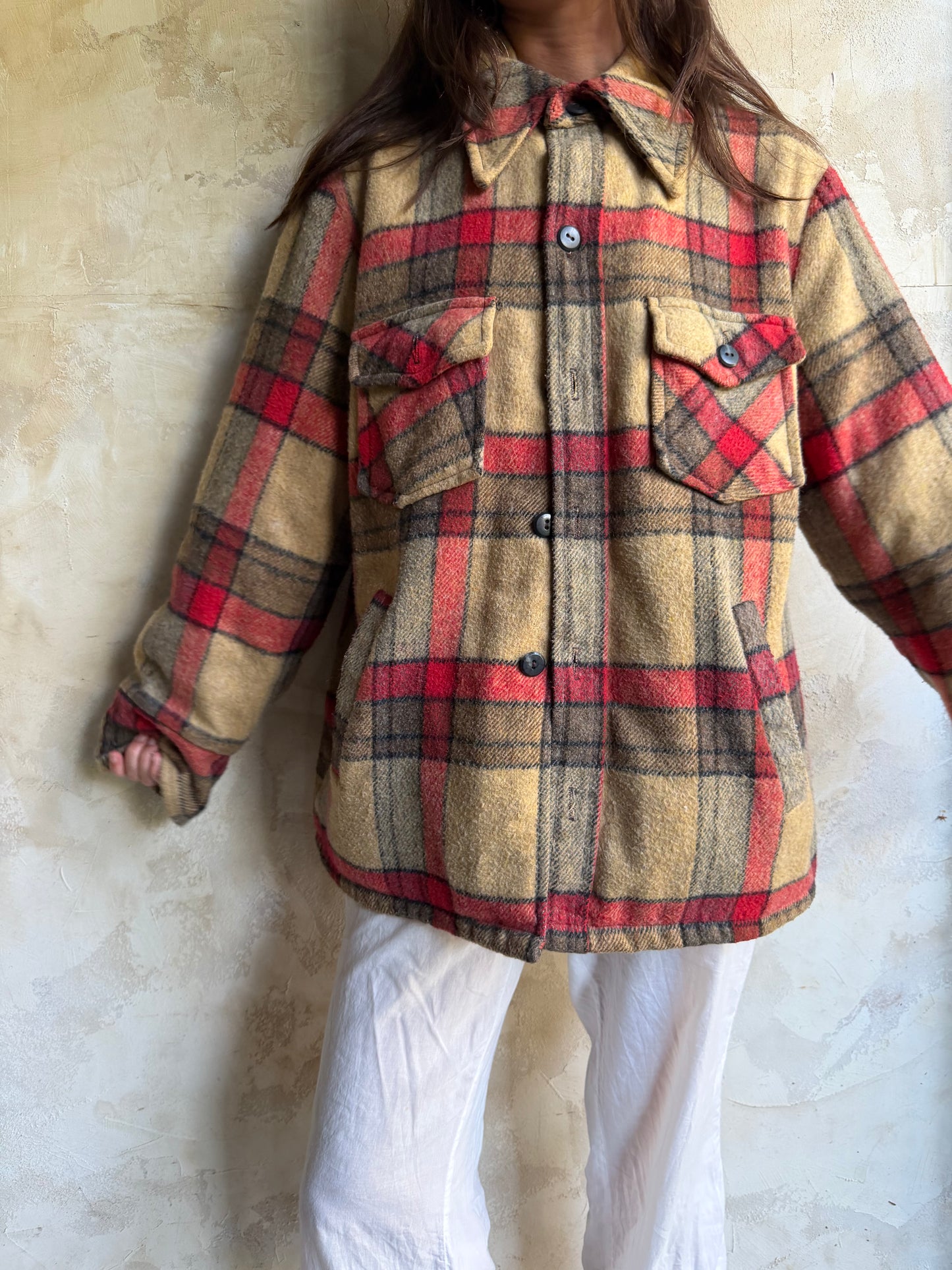 Plaid Wool Shacket