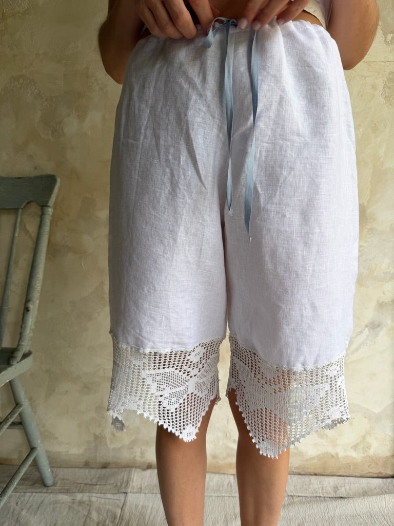 Handmade Crochet Lace Short Bloomers