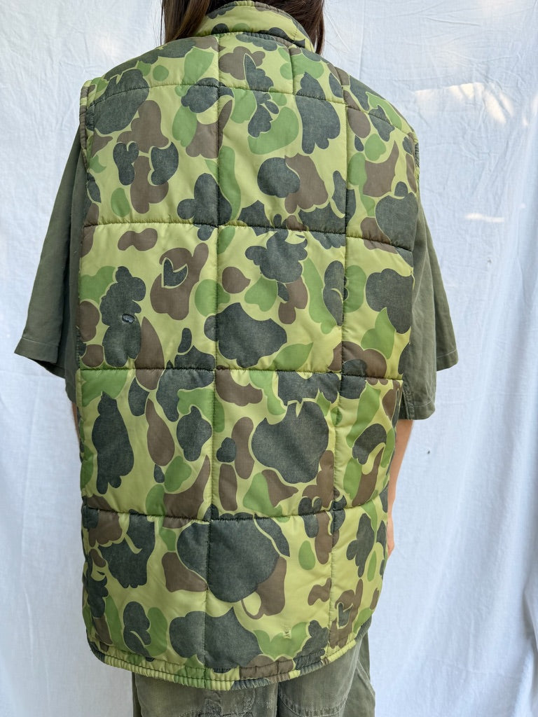 Faded Camo Puffer Vest